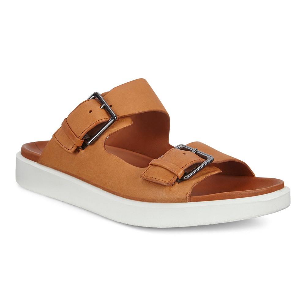 ECCO Mens Slides Brown - Flowt Lx - BUL-698071